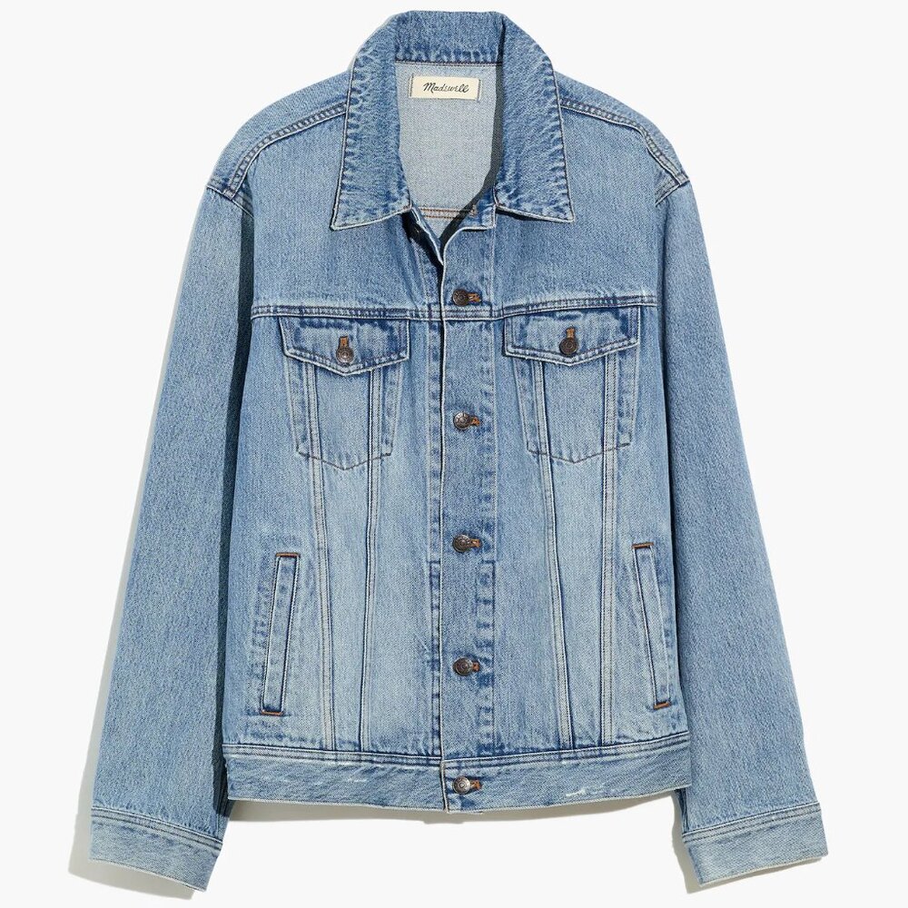 NWT Madewell Oversized Jean Jacket in Manitoba Wash, Medium Men